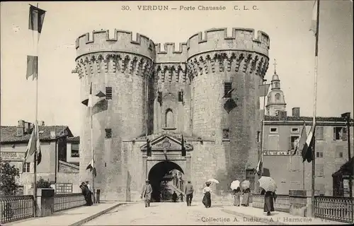 Ak Verdun Lothringen Meuse, Porte Chaussee