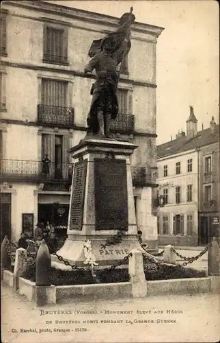 Ak Bruyères Vosges, Kriegerdenkmal