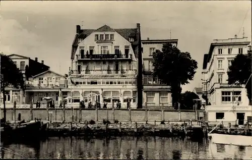 Ak Ostseebad Warnemünde Rostock, Café Atlantic