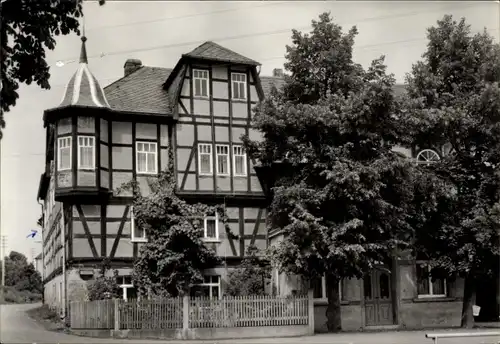 Ak Schüptitz Weida in Thüringen, Ferienlager, Fachwerkhaus