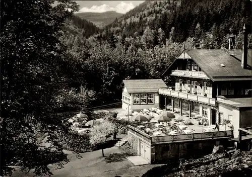 Ak Tabarz im Thüringer Wald, Hotel Schweizerhaus im Lauchagrund