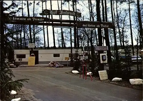 Ak Imbrock Soltau Lüneburger Heide Niedersachsen, Campingplatz Hof Imbrock