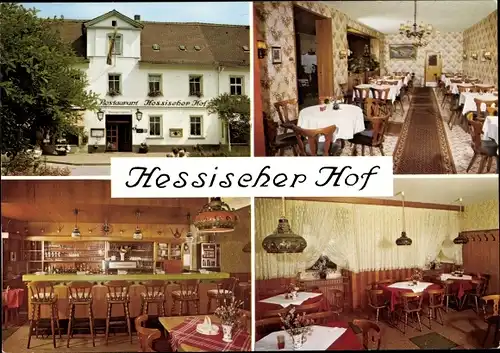 Ak Bad Karlshafen an der Oberweser Hessen, Restaurant Hessischer Hof, Innenansicht, G. Bunzenthal