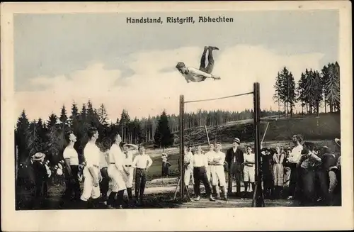 Ak Handstand, Ristgriff, Abhechten, Turner