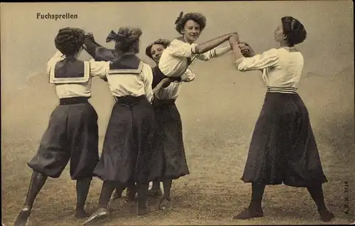 Ak Fuchsprellen, Turnerinnen, Frauenturnen in Bild und Wort
