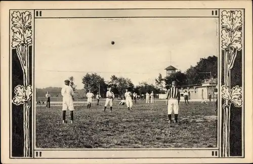 Passepartout Ak Männer beim Volleyball
