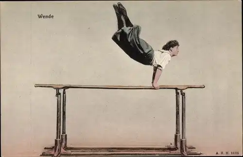 Ak Frauenturnen in Bild und Wort, Wende, Turnerin