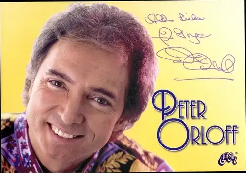 Ak Sänger Peter Orloff, Portrait, Autogramm
