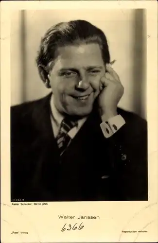 Ak Schauspieler Walter Janssen, Portrait, Ross 6366/1