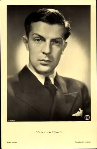 Ak Schauspieler Victor de Kowa, Portrait, Ross