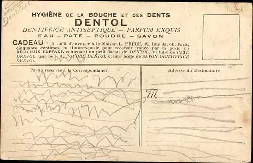 Ak Canon allemand de 105 demoli par l'artillerie francaise, Dentol, Dentifrice Antiseptique, Werbung