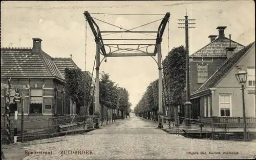 Ak Zuidbroek Groningen Niederlande, Spoorstraat