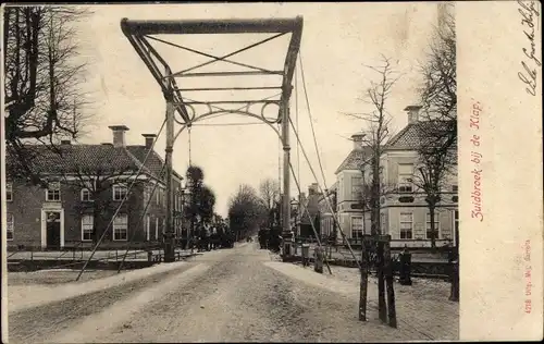 Ak Zuidbroek Groningen Niederlande, Bij de Klap, Straße