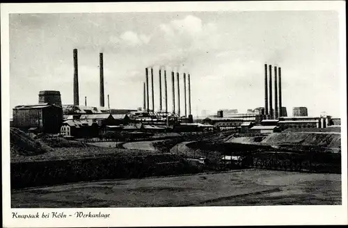 Ak Knapsack Hürth Nordrhein Westfalen, Kraftwerk Goldenbergwerk, Elektrizitätswerk, Werkanlage