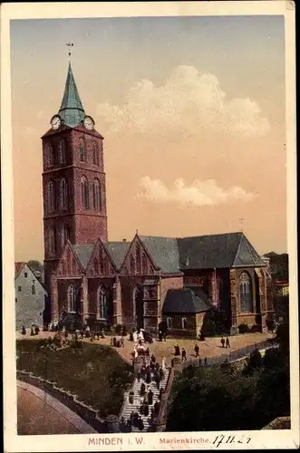 Ak Minden in Westfalen, Marienkirche