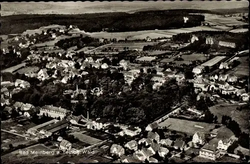 Ak Bad Meinberg am Teutoburger Wald, Gesamtansicht, Fliegeraufnahme