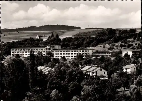 Ak Überlingen am Bodensee, Krankenhaus mit Schloss Spetzgart u. Hädinger Höhe