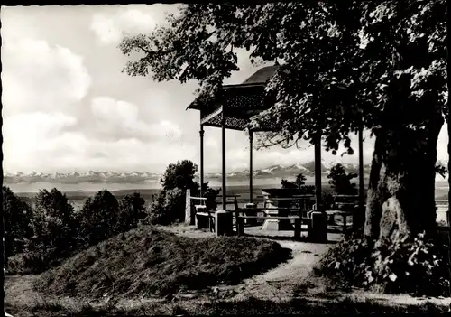 Ak Bonndorf im Schwarzwald, Blick vom Lindenbruck auf die Alpen