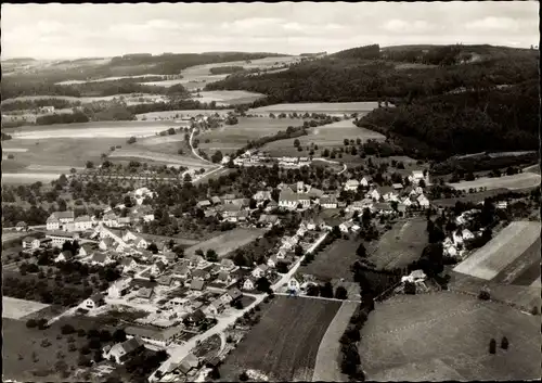 Ak Owingen im Bodenseekreis Baden, Fliegeraufnahme