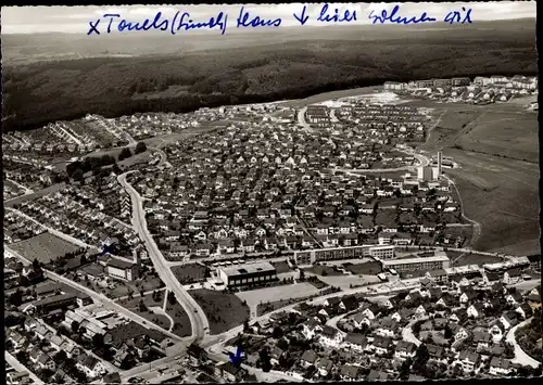 Ak Heidenheim an der Brenz Württemberg, Fliegeraufnahme, Panorama, Karl Rau Halle