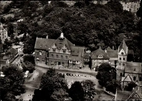 Ak Bergisch Gladbach Nordrhein Westfalen, Rathaus, St. Laurentius u, Restaurant Am Bock