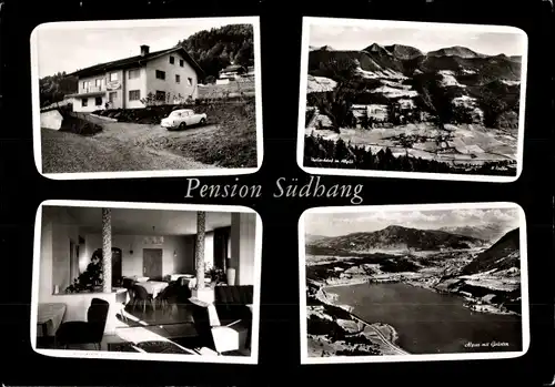 Ak Wiedemannsdorf Thalkirchdorf Oberstaufen im Allgäu, Pension Südhang, Panorama