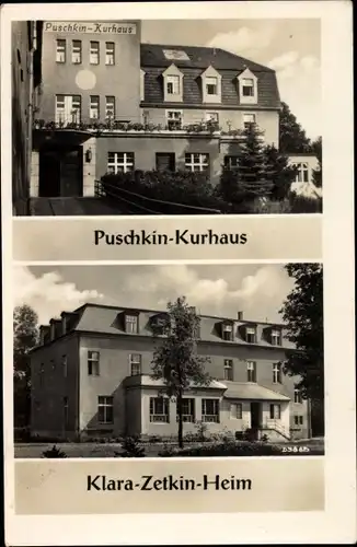 Ak Bad Wilsnack in der Prignitz, Puschkin-Kurhaus, Klara-Zetkin-Heim