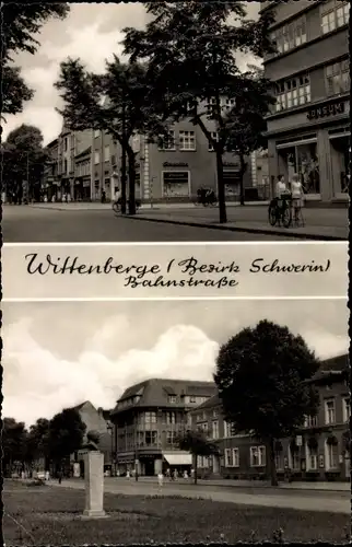 Ak Wittenberge an der Elbe, Bahnstraße