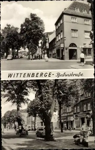 Ak Wittenberge an der Elbe, Bahnstraße