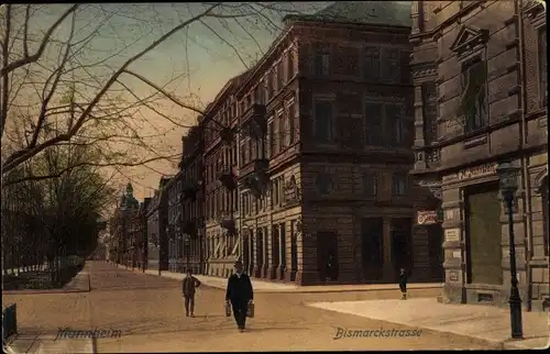 Ak Mannheim in Baden, Bismarckstraße