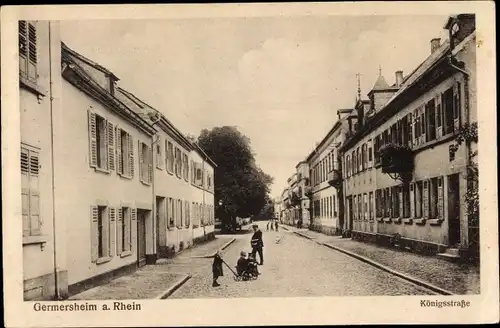 Ak Germersheim am Rhein, Königstraße