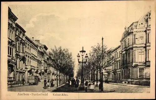 Ak Burtscheid Aachen Nordrhein Westfalen, Kaiser-Allee