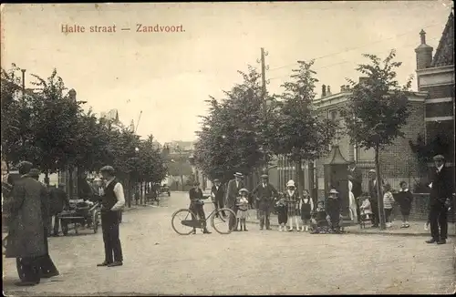 Ak Zandvoort Nordholland Niederlande, Halte Straat