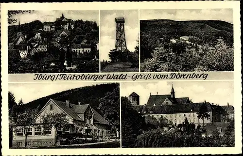 Ak Bad Iburg am Teutoburger Wald, Gruss vom Dörenberg, Aussichtsturm, Gasthof Zum Dörenberg