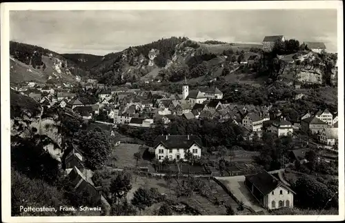 Ak Pottenstein in Oberfranken, Totale vom Ort