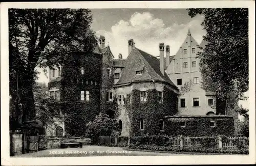 Ak Reinsberg in Sachsen, Schloss an der Grabentour