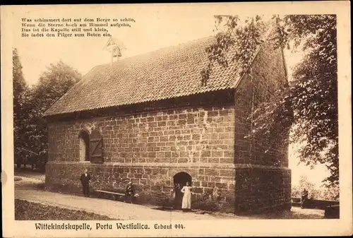 Ak Porta Westfalica an der Weser, Wittekindskapelle