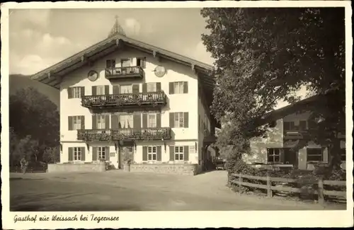 Ak Tegernsee in Oberbayern, Gasthof zur Weissach