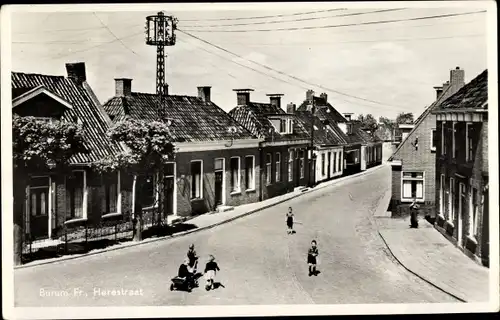 Ak Burum Friesland Niederlande, Herestraat