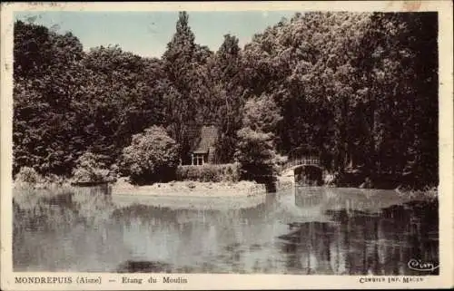 Ak Mondrepuis Aisne, Etang du Moulin