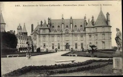 Ak Faverolles Aisne, Le Chateau de Maucreux, Fassade