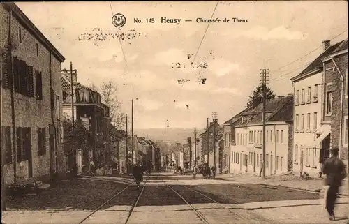 Ak Heusy Verviers Wallonien Lüttich, Chaussee de Theux