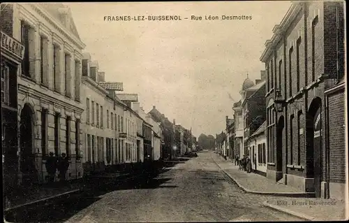 Ak Frasnes lez Buissenal Wallonien Hennegau, Rue Leon Demottes