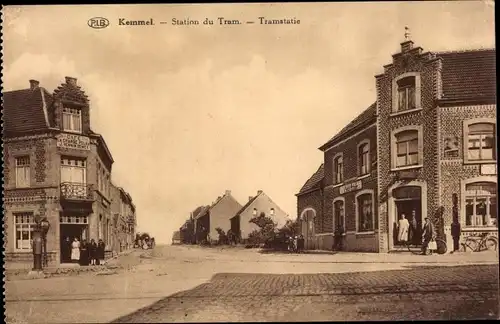 Ak Kemmel Heuvelland Westflandern, Station du Tram