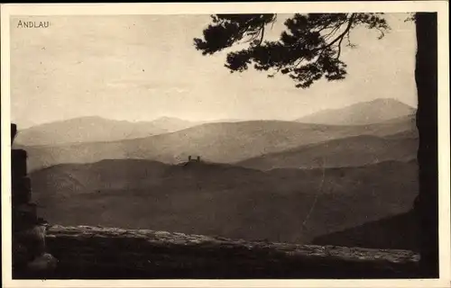 Ak Andlau Elsass Bas Rhin, Gesamtansicht
