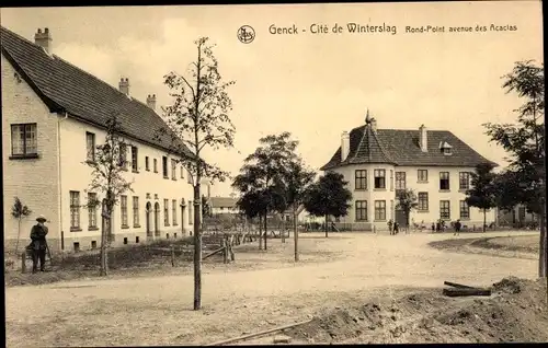 Ak Winterslag Genk Genck Flandern Limburg, Rond Point avenue des Acacias