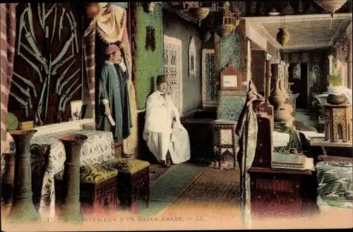 Ak Tunis Tunesien, Interieur d'un Bazar Arabe