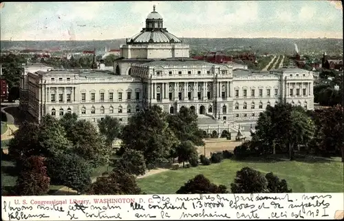 Ak Washington DC USA, U. S. Congressional Library