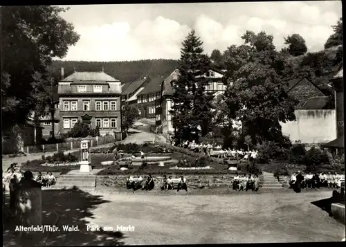 Ak Altenfeld Großbreitenbach in Thüringen, Park am Markt