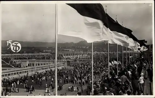 Ak Stuttgart in Württemberg, 15. Deutsches Turnfest 1933, Festplatz, Flaggen